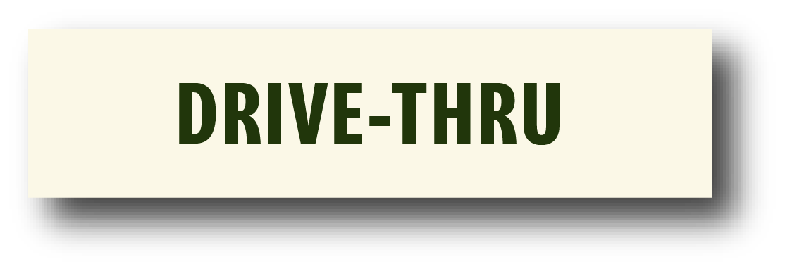 Drive-thru button