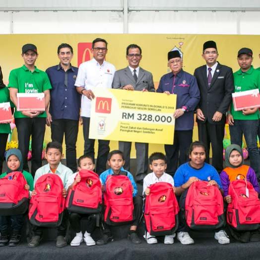 McDonald’s Malaysia contributed over RM300,000 to the underprivileged in Negeri Sembilan