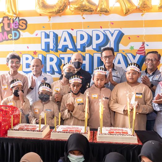 Sambutan Hari Jadi McDonald’s Ukir Senyuman Anak Yatim