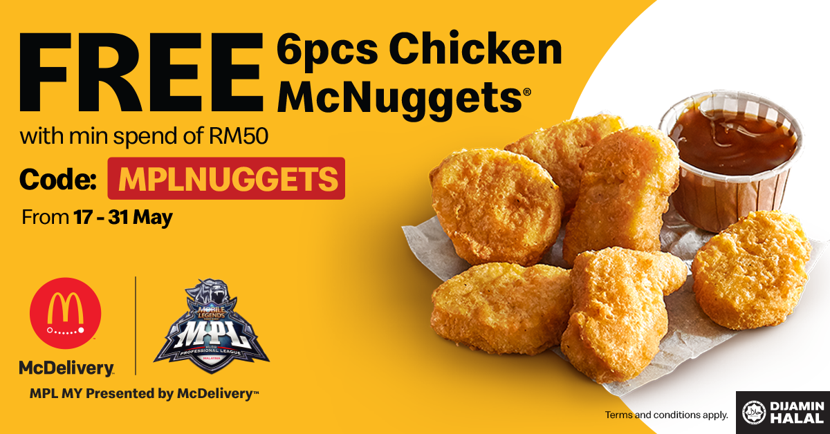 McDonald's Malaysia | McDelivery x MPL Malaysia McNuggets Promo