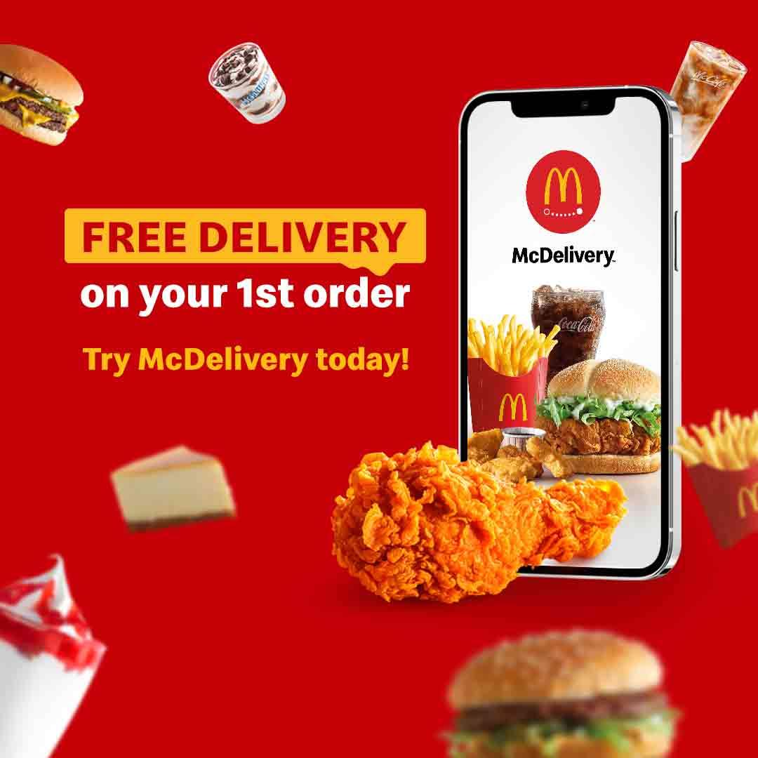 Mcdonald S Malaysia Enjoy Free First Delivery